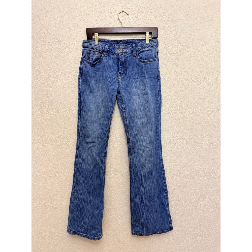 Garage Denim J.Galt Low Rise Cotton Blend Slouchy Flare Jeans, Size 3/26/S
